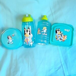 🆕️ Bluey water bottle, sippy cup, sandwich and snack container